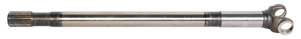 Front axle shaft, long, 28.5 x 71, L=650 mm, 19 splines, Ø37.3 mm, relief 40 mm, John Deere