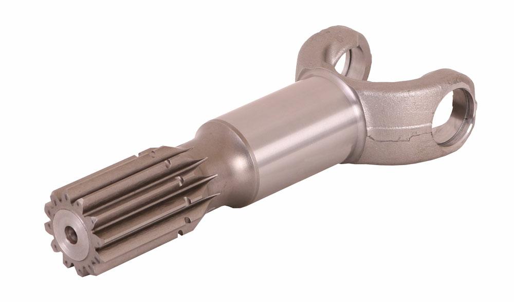 Front axle shaft, short, 30.2 x 81.8, L=208 mm, 12 splines, Ø44 mm, relief Ø44.9 mm, Case, Caterpillar