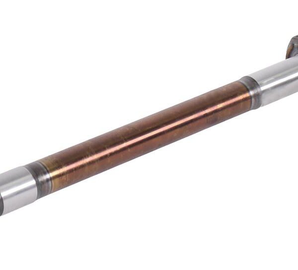 Long front axle shaft 23.8 x 61.3, L=422 mm, 22 splines Ø29.8 mm, 2x undercut 30 mm, Carraro