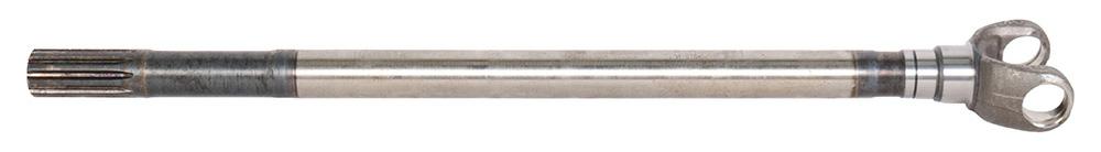 Long front axle shaft 27 x 70, L=605 mm, 10 splines Ø29.4 mm, undercut 3035 mm, for CaseNew Holland
